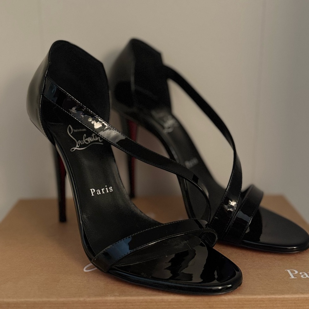 Christian Louboutin Black Patent Leather Heels